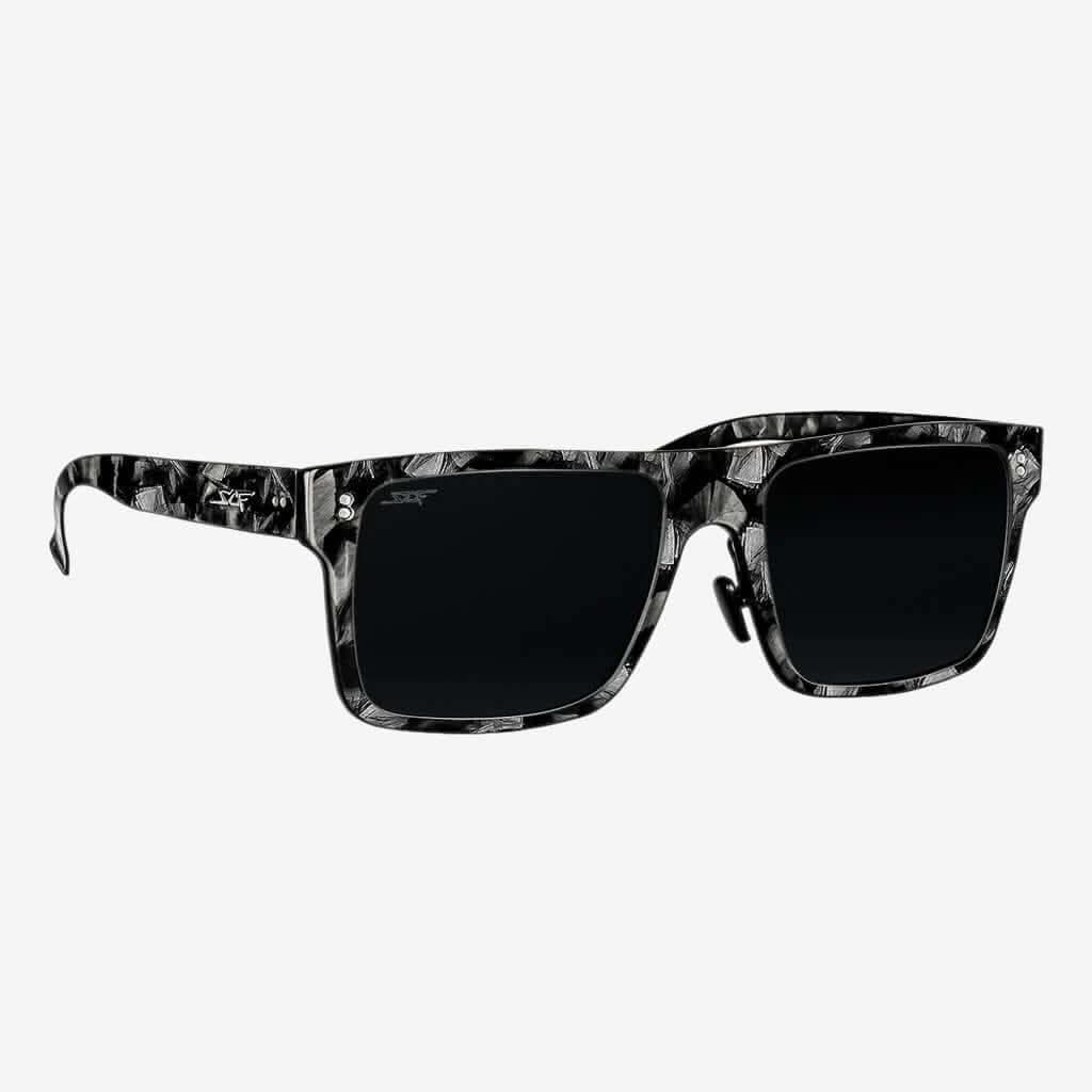 Simply Carbon Fiber SPORT - Square Forged Carbon Fiber Sunglasses - Angled View