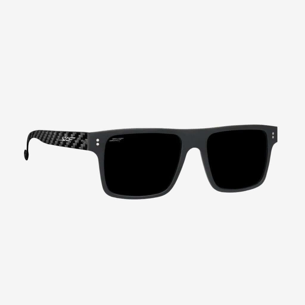 Simply Carbon Fiber SPORT - Square Carbon Fiber Sunglasses - Angled View