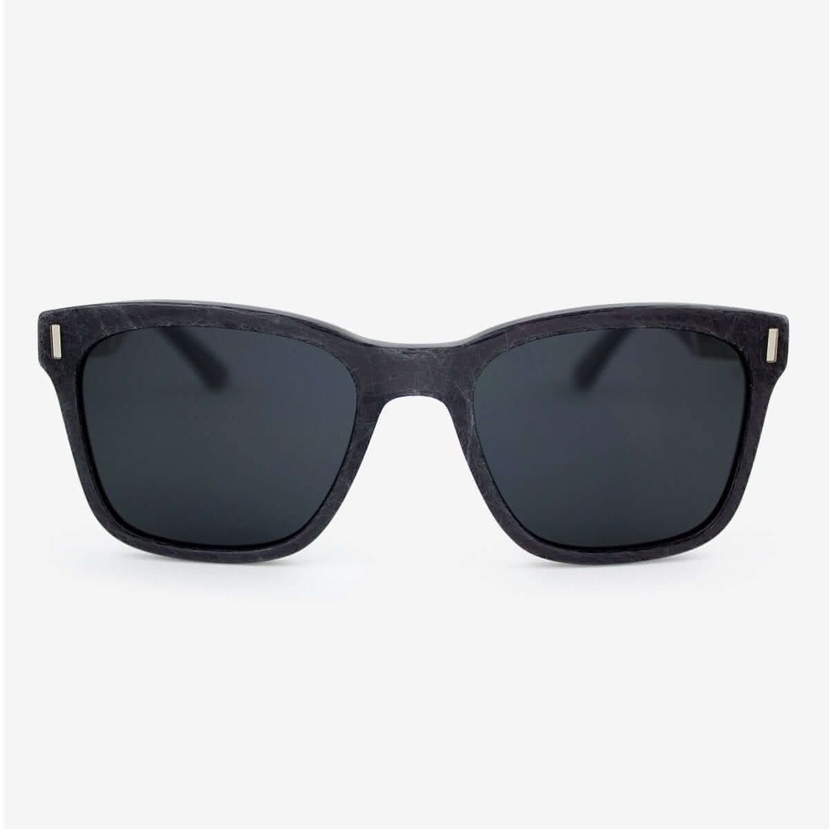 Tommy Owens - Flagler - Wayfarer Wood & Acetate Sunglasses (Metallic Fiber) Front View