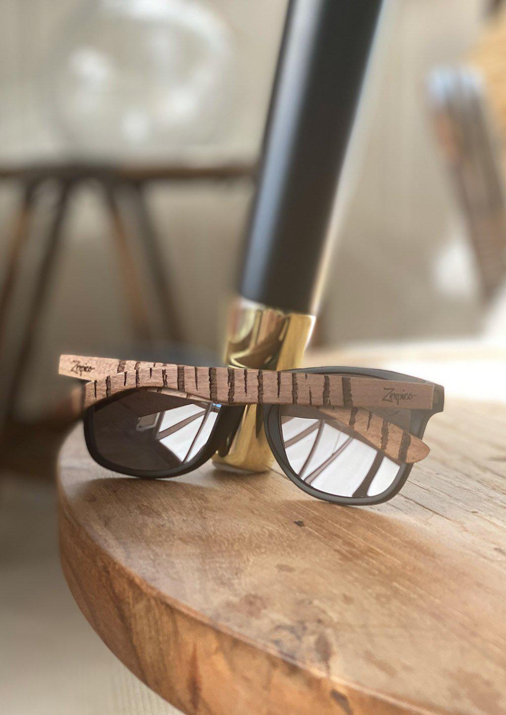 Zerpico UNTAMED Eyewood Engraved Wooden Sunglasses