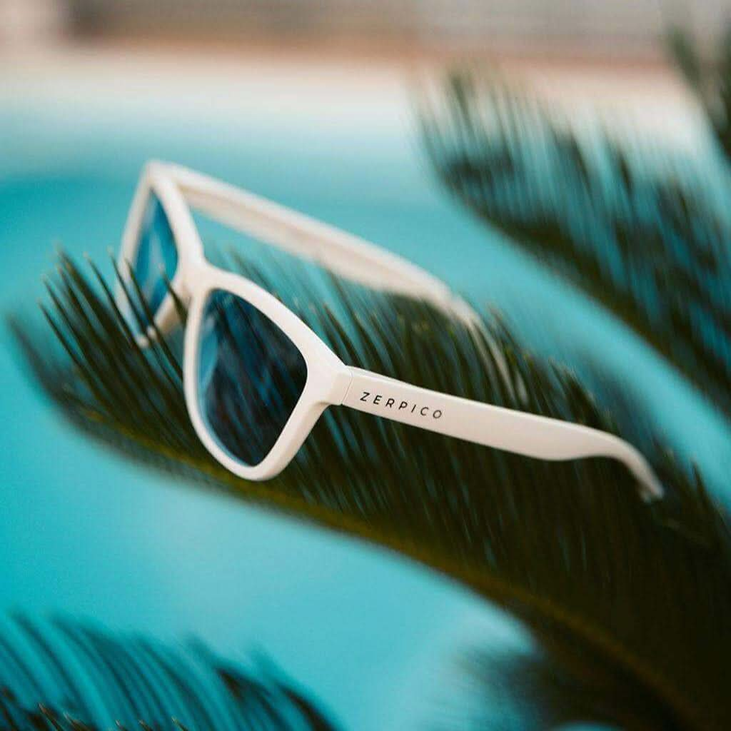 Zerpico ACE - White MooD Wayfarer Sunglasses - Lifestyle View