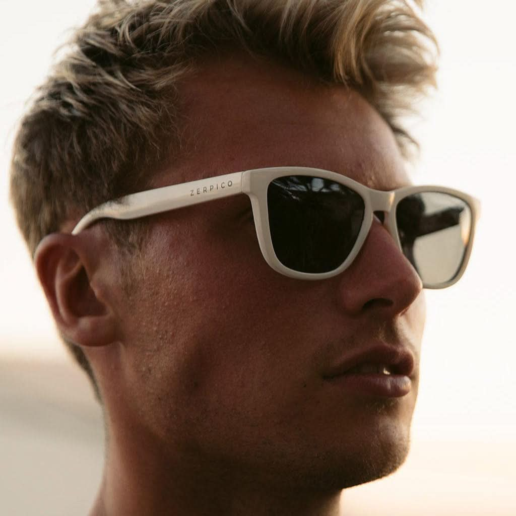 Zerpico ACE - White MooD Wayfarer Sunglasses - Model View